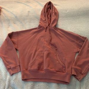 Lucky brand. red cropped hoodie